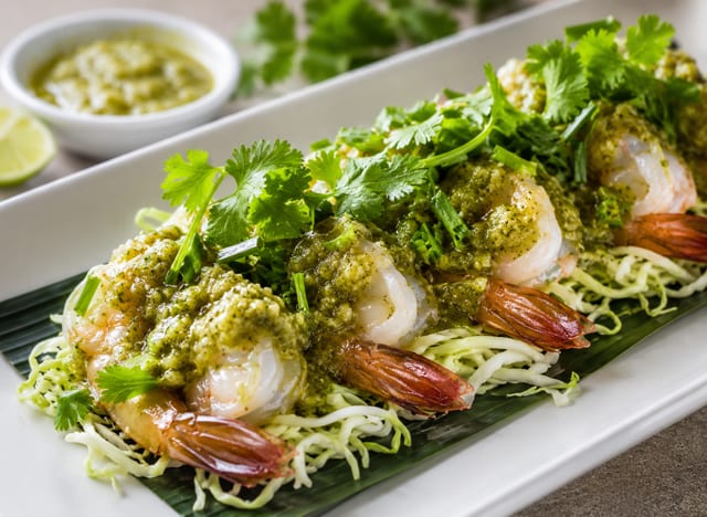 Rare Shrimp In Lime Juice (Tom Tai Chanh).