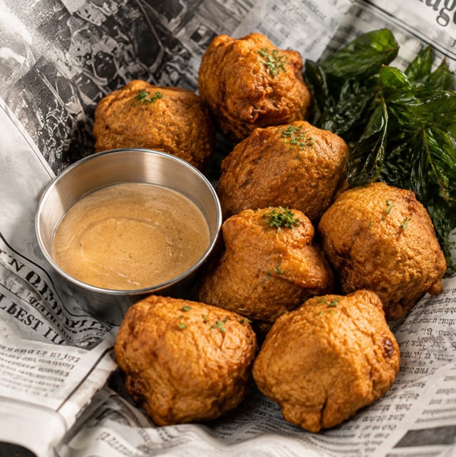 Golden Fish Balls With Roe.